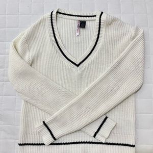 White Knitted Sweater